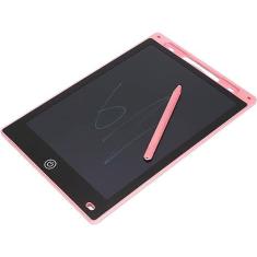 Lousa Mágica Tela LCD 12&quot; Desenhar Escrever Rosa Exbom