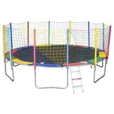 Cama Elástica Pula Pula 4,27m 6 Pés PapiBrink c/ Pé Borracha