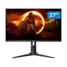 Monitor Gamer AOC 27" Full HD 165Hz 1ms HDMI 27G2S/BK com Ajuste de Al