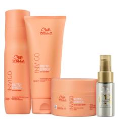 Kit Wella Professionals Invigo Nutri-Enrich + Oil Reflections Quarteto Shine (4 Produtos)