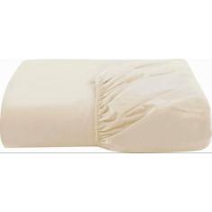 Lençol Queen Com Elástico Avulso Percal 200 Fios Palha - Casa Home