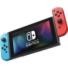 New Nintendo Switch Azul e Vermelho Neon
