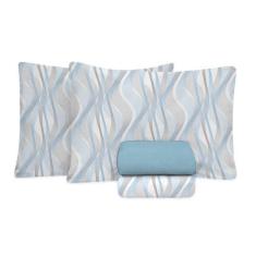 Jogo de Cama King Size Algodão 200 Fios 4 Peças Estampado - Fiori