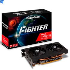 Placa de Video 4GB PowerColor Radeon RX 6500 XT Fighter Oc, GDDR6, 64-bit, Axrx-6500xt-4gbd6-dh/oc