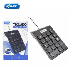 Teclado Numérico Usb 2.0 Kp-2003a Knup Com Fio e  18 Teclas