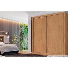 Guarda Roupa Solteiro 2 Portas e 4 Gavetas Zurique Flex Peroba/Peroba ou Off White - Europa