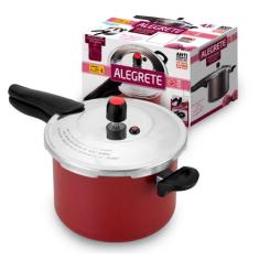 Panela de Pressão Fechamento Externo Antiaderente Vermelha 4,5L - Aleg