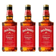 Whisky Jack Daniels Tennessee Fire 1L 3 Unidades