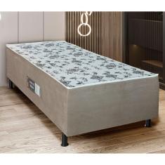 Cama Box Solteiro Conjugada (88x188) D28 Cacau Roma Design Colchões Cacau