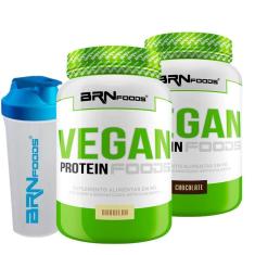 Kit 2X Proteína Vegana Vegan Protein 500g + Coqueteleira 600ml - BRN FOODS-Unissex