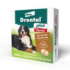 Vermifugo Drontal Plus Para Cães De 35 Kg -sabor Carne - Elanco