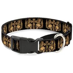 Buckle-Down Coleira para cães martingale - Crânios moicanos - SEM estrela