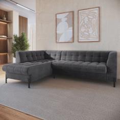 Sofá 3 Lugares com Chaise Terminal Cod. 2884 Zênite Yescasa