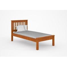 Cama Solteiro de Madeira Mel Acetinado - Piratini