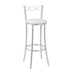 Kit 2 Banquetas Cromadas Bc51a Assento Espuma D15