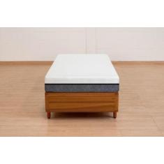 Cama Box Rústica Serenelife, Imbuia, Solteirão