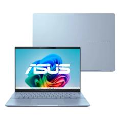 Notebook Asus Vivobook S14 OLED S5406sa Intel Core Ultra 7 256v 16gb Ram 512gb SSD WINDOWS 11 Home Tela 14" Fhd 120hz Blue - Pp218w