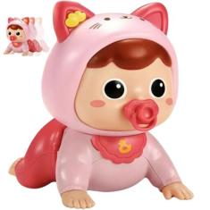 Boneca Baby Bebê Engatinha Fala E Toca Música Castela - Castela Brasil