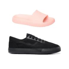 Kit Chinelo Nuvem Ortopédico Unissex + Tênis Casual Street Skate - Voe