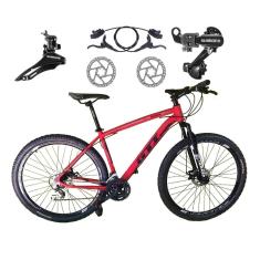 Bicicleta Aro 29 Gti Roma 21v Alumínio Freios a Disco Hidráulicos Câmbios Shimano Suspensão Diant.-Unissex
