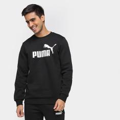 Moletom Puma Ess Big Logo Crew Fl Masculino-Masculino