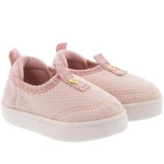Tênis Infantil Molekinha Bebê Soft Pop Casual Matelassê Rosa - 23-Feminino