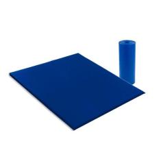 Colchonete Viúva D28 Napa Azul Impermeável Lavável (128x188x4) - Lucks