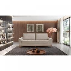 Sofá Cama 3 Lugares 224cm Alegra Estofart Marfim