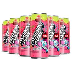 3VS Nutrition Pré Treino Prohibido Fuel Sabor Morango Pack Com 6 Unidades De 473ml