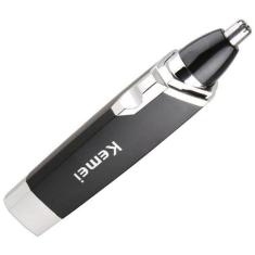 Aparador de Pelos Recarregável KM-6512 com Lâmina Inox