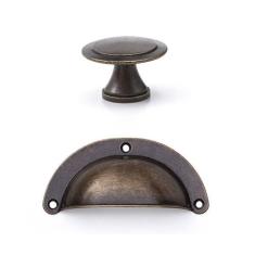 Puxador Armario Puxador concha Puxador redondo Kit 8 Pç - Telis Ferrag