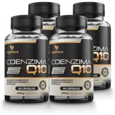 Kit com 04 - Coenzima Q10 100mg Por Porção (Ubiquinona) Com Vitamina E