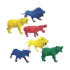 Miniatura de Brinquedos da Selva - 07 Unidades - Master Toy