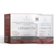 MANTECORP - Nutracêutico Nouve Collagen HA Nova Fórmula - Colágeno Verisol, Suplemento Nutricional Saúde e Firmeza da Pele, Redução de Rugas - 30 Sachês