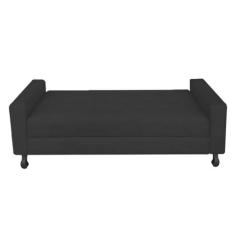 Recamier Calçadeira Sofá Turim  1,40 cm Solteiro Baú Quarto Sala Suede