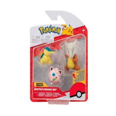 Bonecos - Pokemon Battle - Cyndaquil - Jingglypuff - Marowak SUNNY BRINQUEDOS