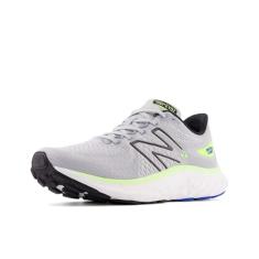 New Balance Fresh Foam X EVOZ v3 Tênis de corrida masculino, Cinza de alumínio/preto/lima branqueado Glo, 39