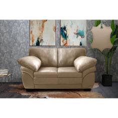 Sofá de Couro Legítimo 2 Lugares 1,60m Cama inBox Monterrey.