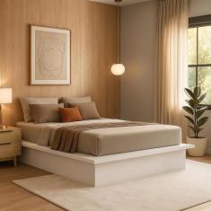 Cama Casal Queen Minimalista - Foscarini