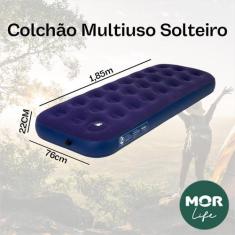 Colchão inflável Multiuso Mor  Vários Tamanhos Até 160 Kg