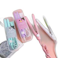 Mini Chapinha Prancha Bolsa Portátil Cabelo Bivolt 110 - 220