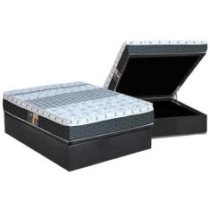 Cama Box Baú Casal: Colchão Molas Bonnel Castor System Class One Face 