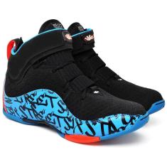 Tênis Masculino Basquete Esportes Couro C/ Aderencia Amortecedor Conforto Six Impact-Masculino