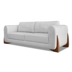 Sofá 3 Lugares Yves Linho Rústico Grigio 180 cm