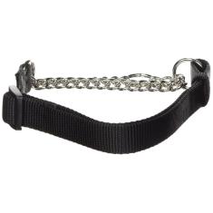 Coleira para cães Hamilton Adjustable Combo Choke preta média