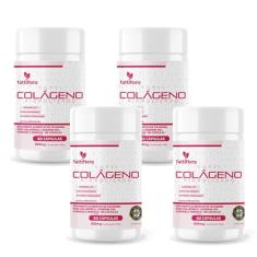 4x Tutti Colágeno Hidrolisado+Ácido Hialurônico+Q10+Biotina+Vit 60 Cápsulas 600Mg Tuttiflora