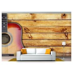 Papel De Parede Instrumentos Musicais Violão Mus02 - Você Decora