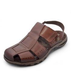 Sandália Masculina Pegada REF: 131669 COURO, 41, Pinhao