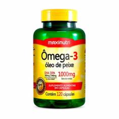 Ômega 3 Óleo de Peixe 120 Capsulas 1000mg Maxinutri