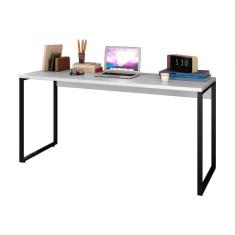 Escrivaninha Mesa De Escritório Studio Industrial Branco